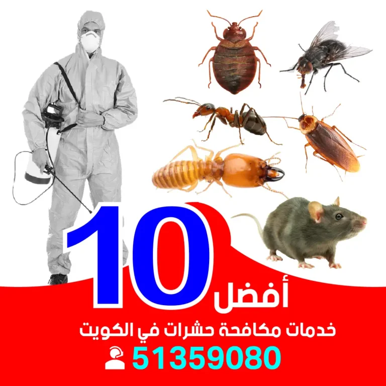 أفضل 10 خدمات مكافحة حشرات في الكويت